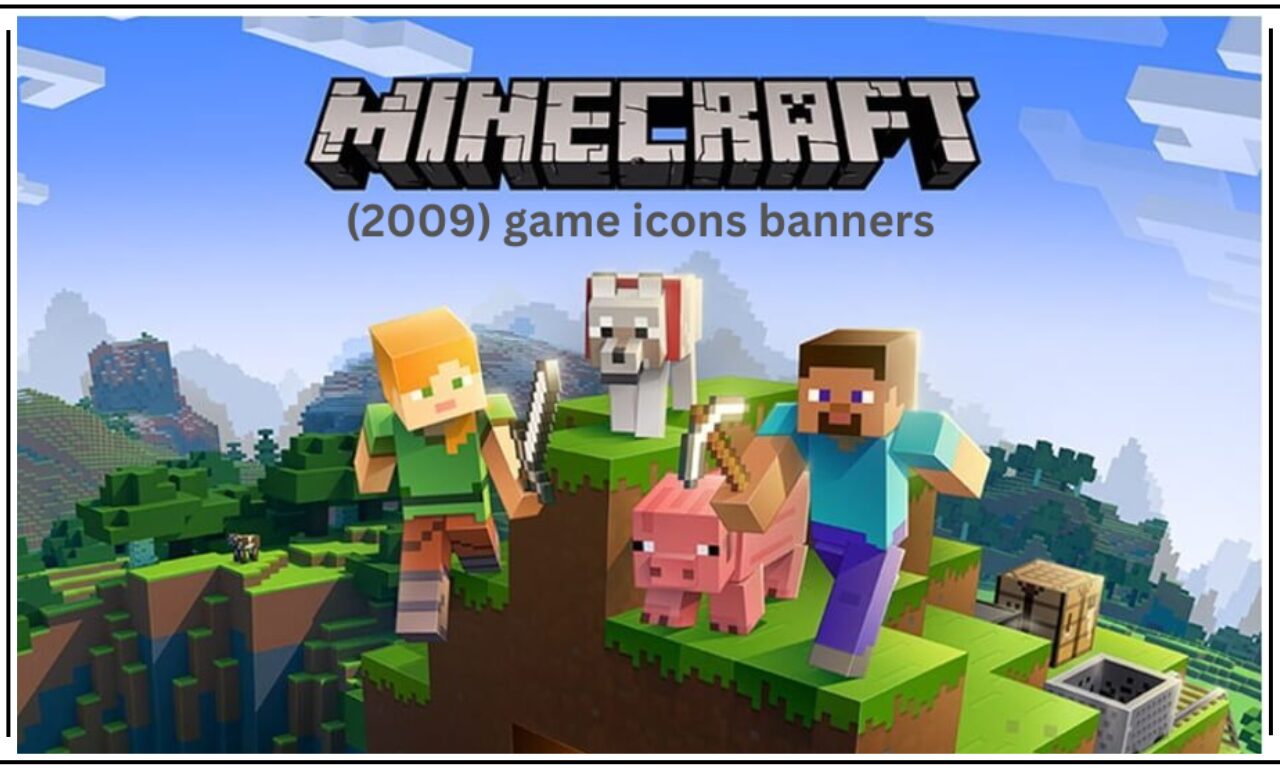 minecraft (2009) game icons banners