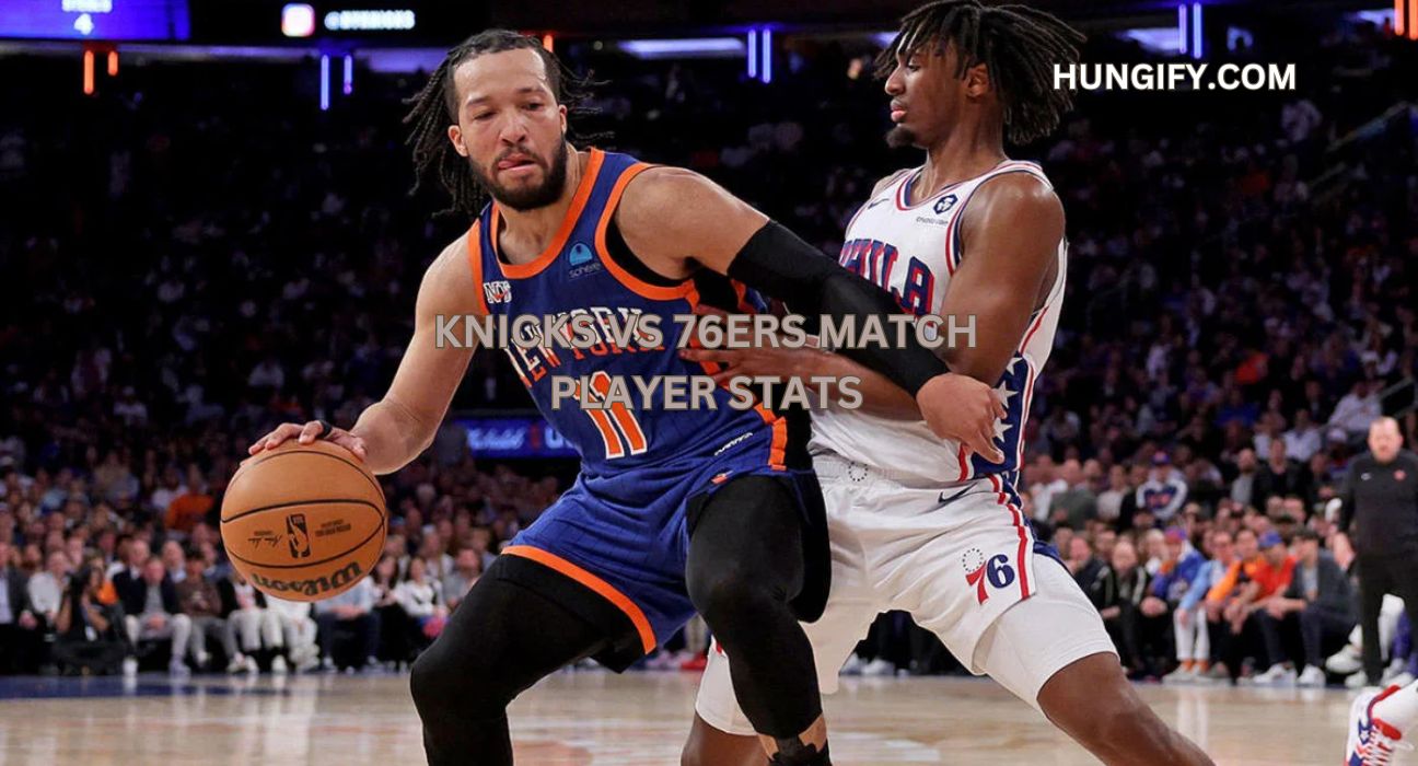 knicks vs 76ers match player stats