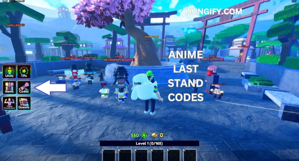 anime last stand codes